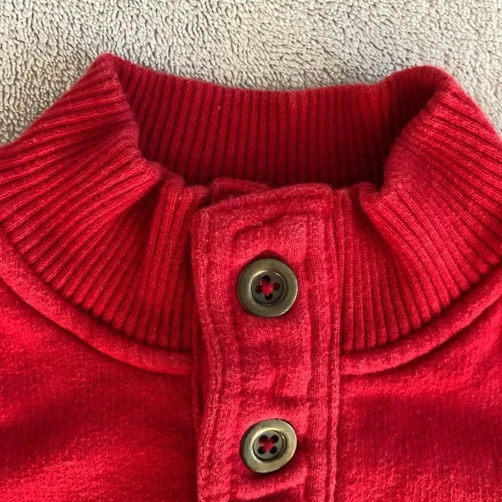 Baby Gap Mock Neck mid-Button Up Sweatshirt